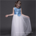 сказка платья чистый белый светло-синий платья для детей длина пола США чистой мягкой вечеринку одежда платья